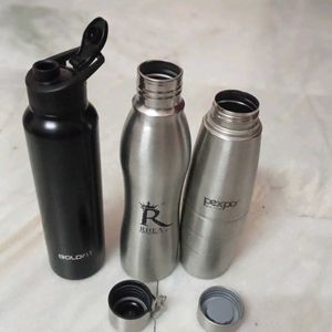 WATER BOTTLE -PEXPO, BOLD FIT AND STEEL BOTTL