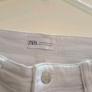 Zara White Denim