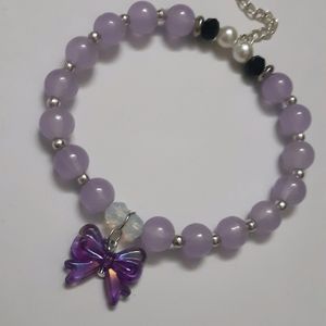 Purple Bow Bracelet