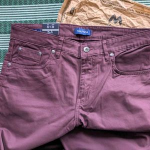 Nautica New Maroon Trouser W32