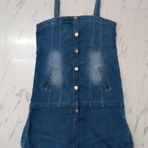 Girls Denim Frock...