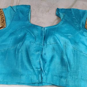 Saree In Blue Color