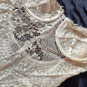 Lacey Corset Bodysuit (Backless)