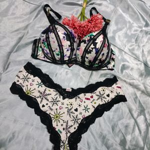 Imported Victoria Secret Paded Bra Penty Set