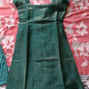 Dark Green Kurta Set