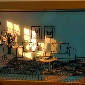 3D LED Painting Wooden Photo Frame