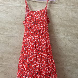 Mini Dress With Flower Print