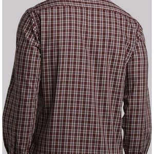 Parx Maroon Checks Shirt (Men)