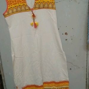 Cut sleeve Kurta Off White