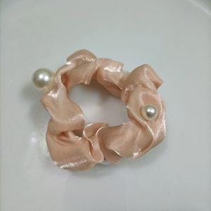 Organza Pearl Scrunchies