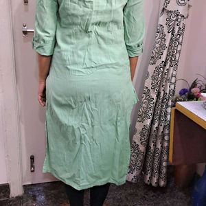 Rangmanch By Pantaloos Green Kurta