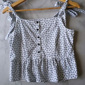 Pure Cotton Selftie Strap Top