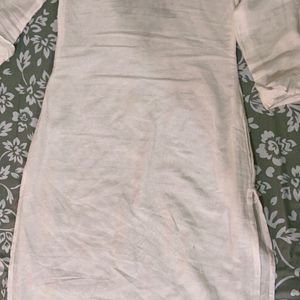 White And Coloured Kurta For Women- size- s