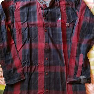 Men's check shirt l size L l 100% cotton l Never used