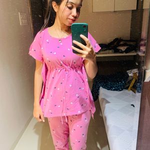 Pink Affordable Night Suit