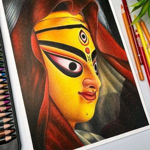 Durga Mata Drawing