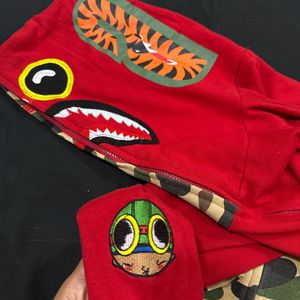 BAPE x Hebru Brantley Flyboy Shark Full Zip Hoodie