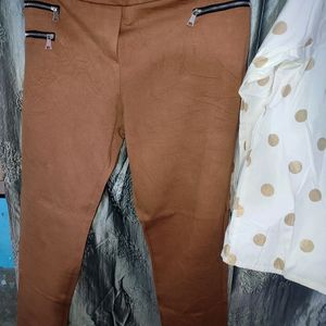 Velvet Pant With Cotton Shirt