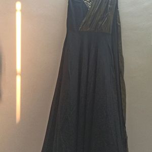 Maxi Dress For Party Wear Black