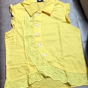 Pure Cotton Yellow Top