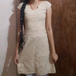 Cream Color Kurti