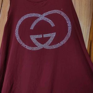 Casual Women's Maroon Coloured Top