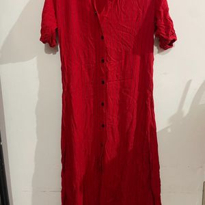 Red straight Kurta