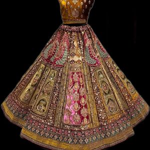 Golden Bridal Lehenga