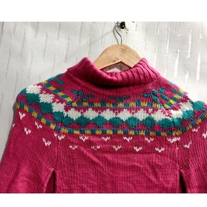 High Neck poncho For girl's