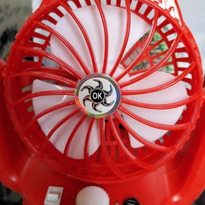 Portable Fan With Led Light