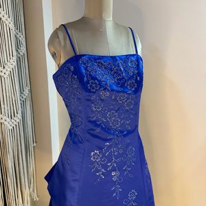 Blue Embellished Dress