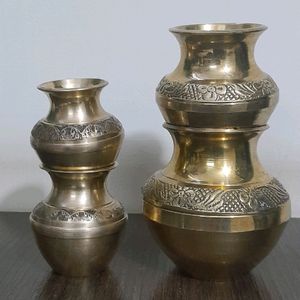 Set Of Brass Miniature Kalash