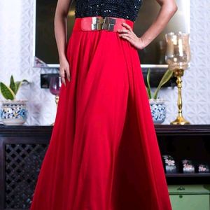 GORG RED PARTYWEAR GOWN