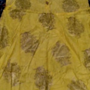 Women Yellow Printed Kurta