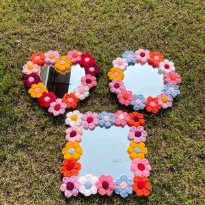 Crochet Flower Mirror