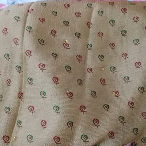 Decent Look Olive Green Colour Office Wear Saree