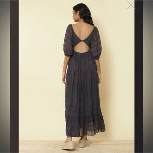 Label Ritu Kumar Anthra Grey CutOut Maxi