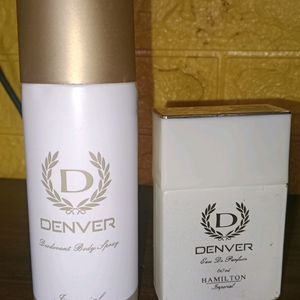 Denver Body Spray And Perfume Half Used