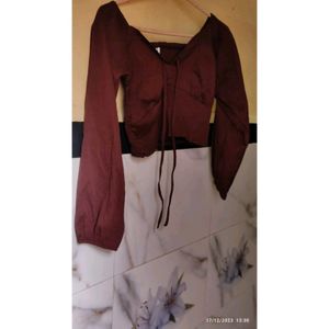 Zara Brown Top