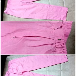 Pure Cotton Pink Suit Without Dupatta