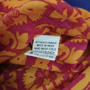 Shree Pink Orange  Kurta And Multicolor Kurt