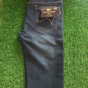 Men's Blue Denim Jeans For Fomal Wear