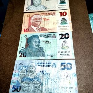 Nigerian Naira 4 Currency For Collection