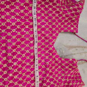 Beautiful Magenta Kurta With Dupatta