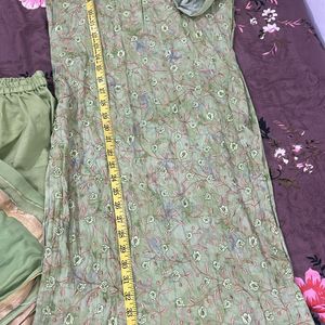 Women Green Color Suit On Sale