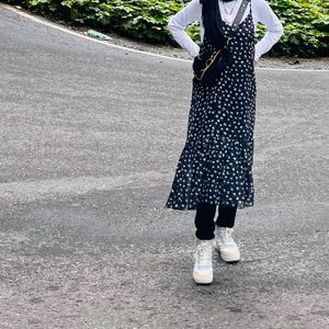 Floral Black Dress