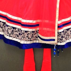 Women's Anarkali Suit With Dupatta, Leging(Pajami)