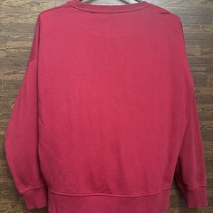 Burgundy Solid Sweatshirt