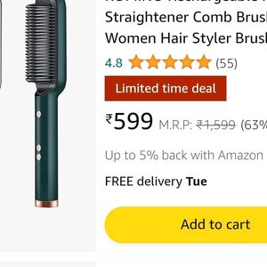 Hair Straightener Comb