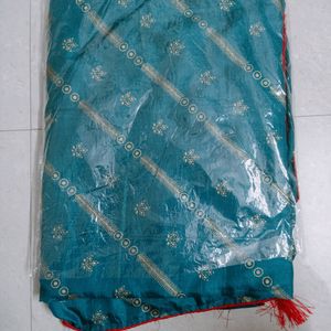 New Teal Blue Saree